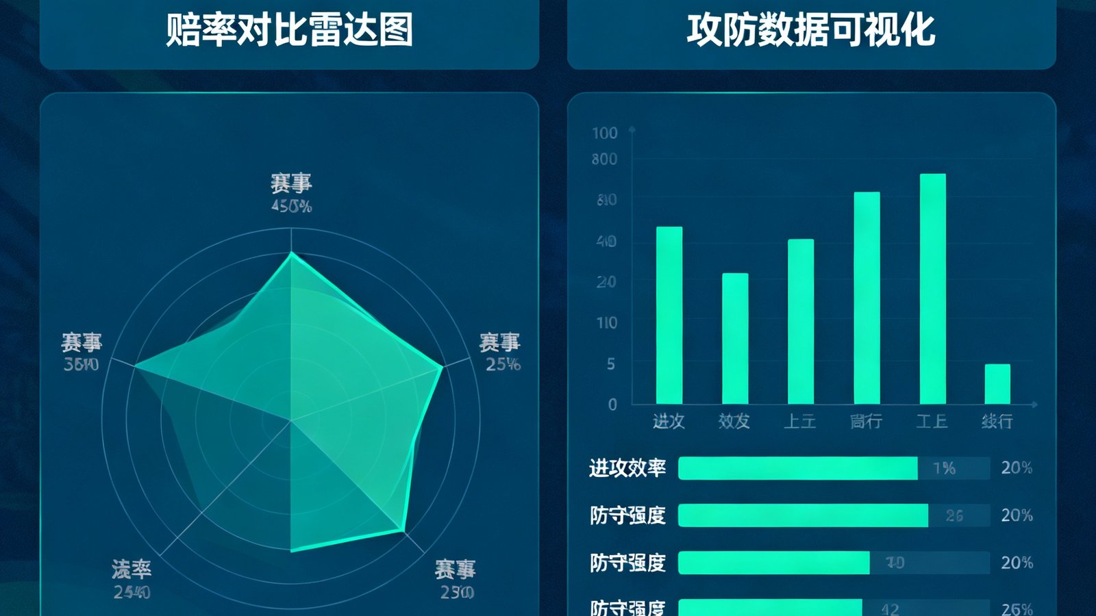 赔率对比雷达图与攻防数据可视化,熊猫体育赛前分析工具